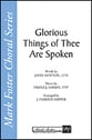 Glorious Things of Thee Are Spoken TTBB choral sheet music cover